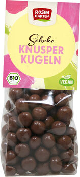 Rosengarten Vegane Schoko-Kugeln mit Knusperkern 80g/S