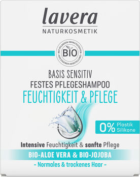 Lavera Festes Pflegeshampoo Basis Sensitiv Feuchtigkeit und Pflege 50g