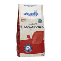 Spielberger 5-Korn-Flocken, Zartblatt, demeter - 375g