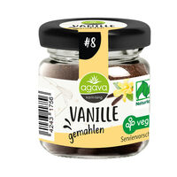 agava Vanille gemahlen im Glas 15g