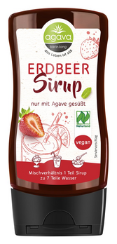 agava Erdbeersirup Spenderflasche 350g/nl