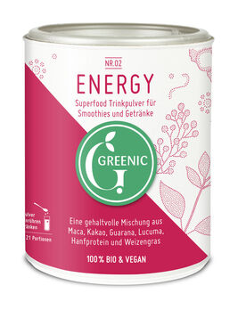 GREENIC Energy Trinkpulver Mischung 100g/A