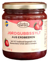 Linneás svenska Jordgubbssylt Erdbeeren Fruchtaufstrich 320g